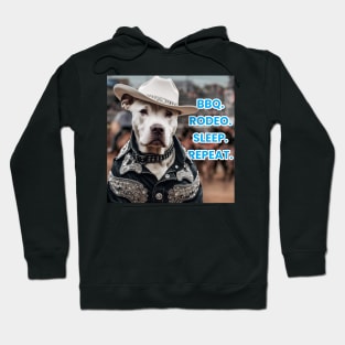 BBQ. RODEO. SLEEP. REPEAT. (pitbull) Hoodie